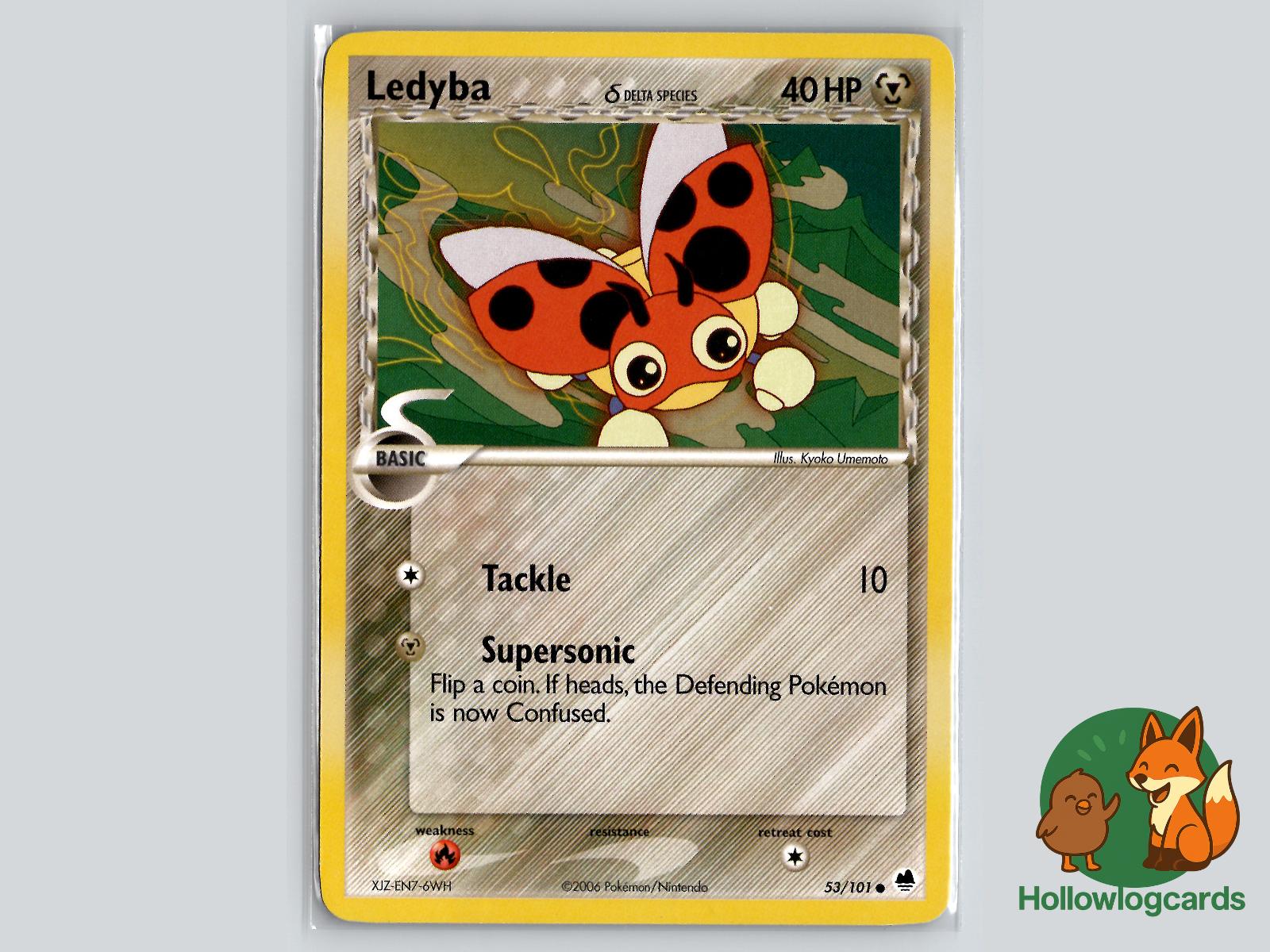 Ledyba (53/101) - Dragon Frontiers Pokémon Card