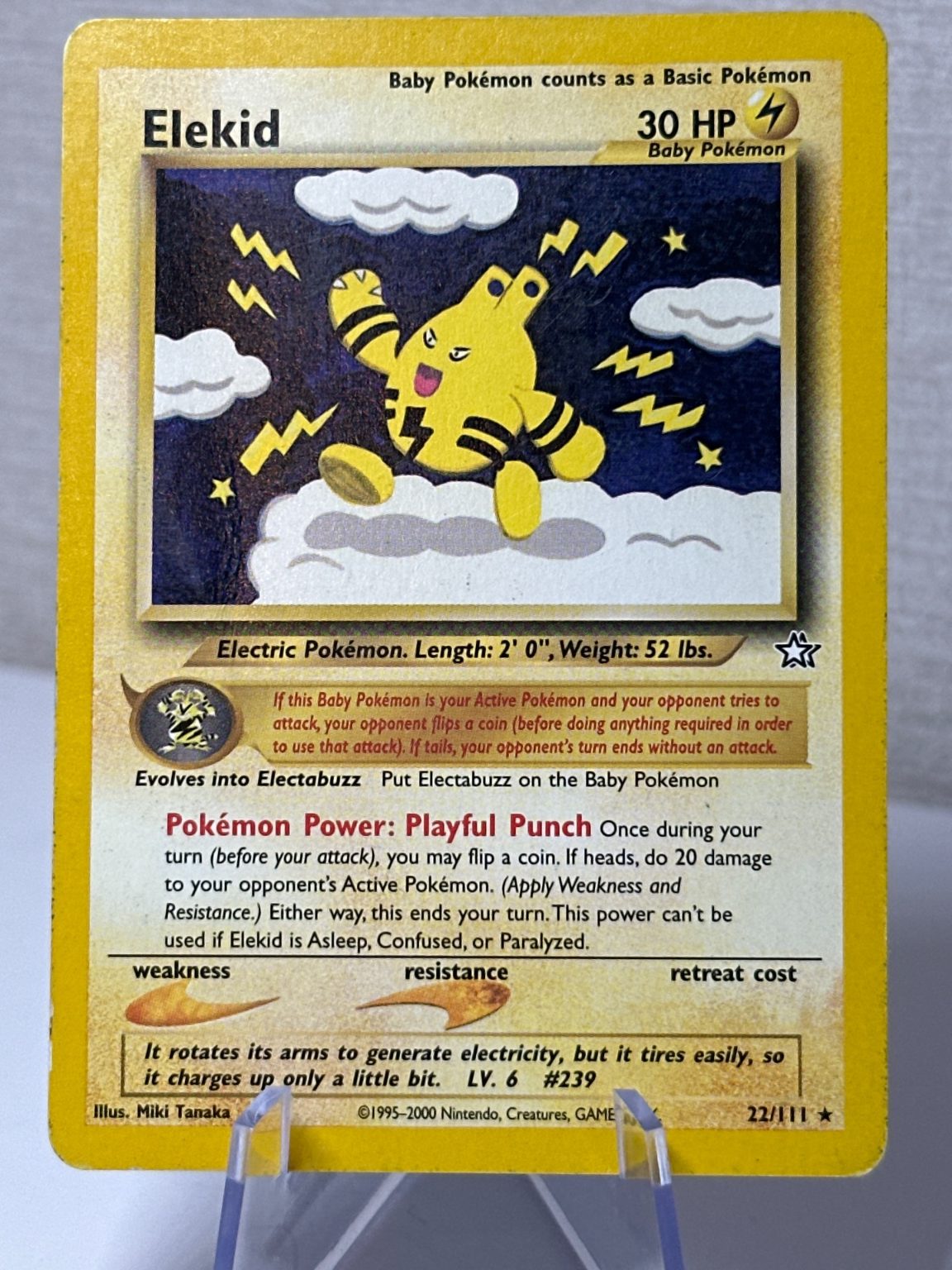 Elekid - Neo genesis - RARE - Vintage WOTC