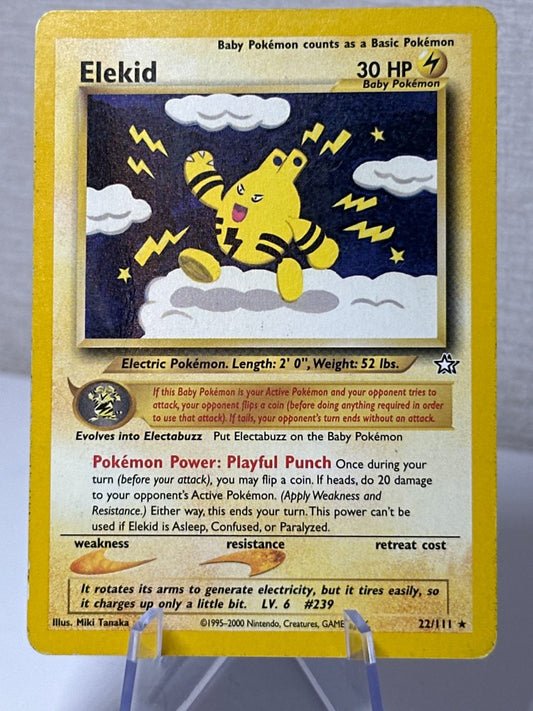 Elekid - Neo genesis - RARE - Vintage WOTC
