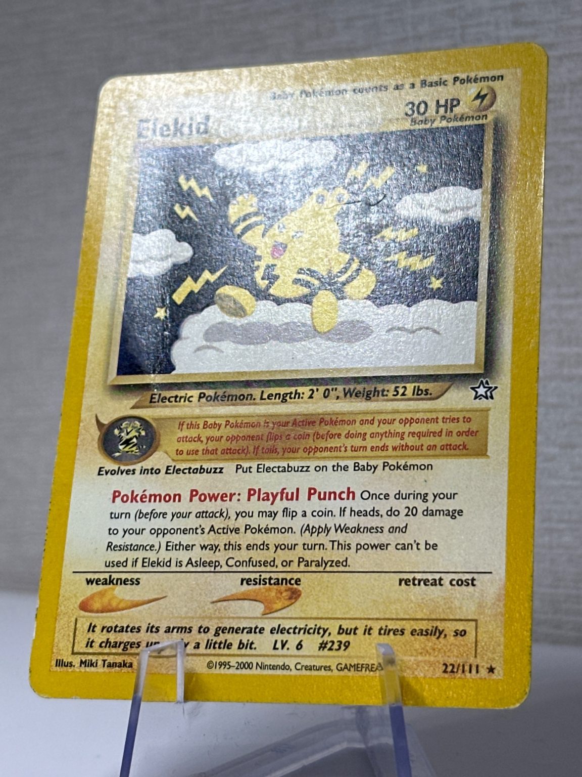 Elekid - Neo genesis - RARE - Vintage WOTC