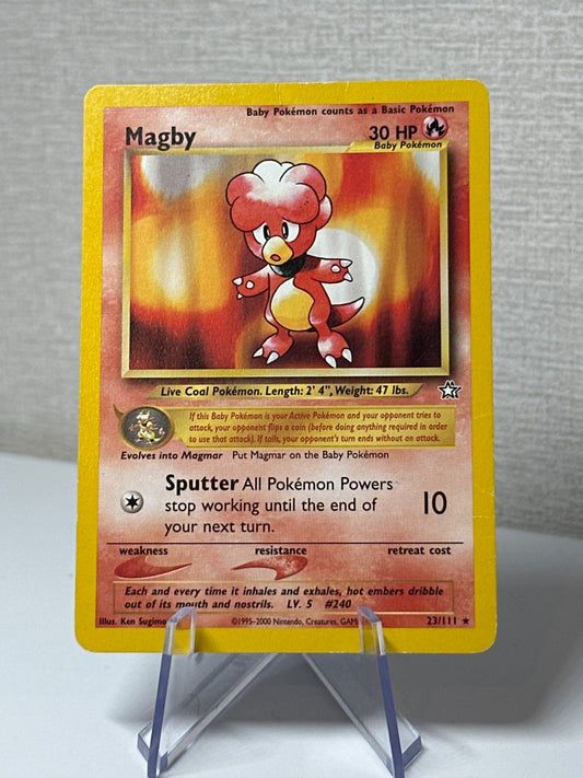 Magby- Neo genesis - Rare - Vintage WOTC