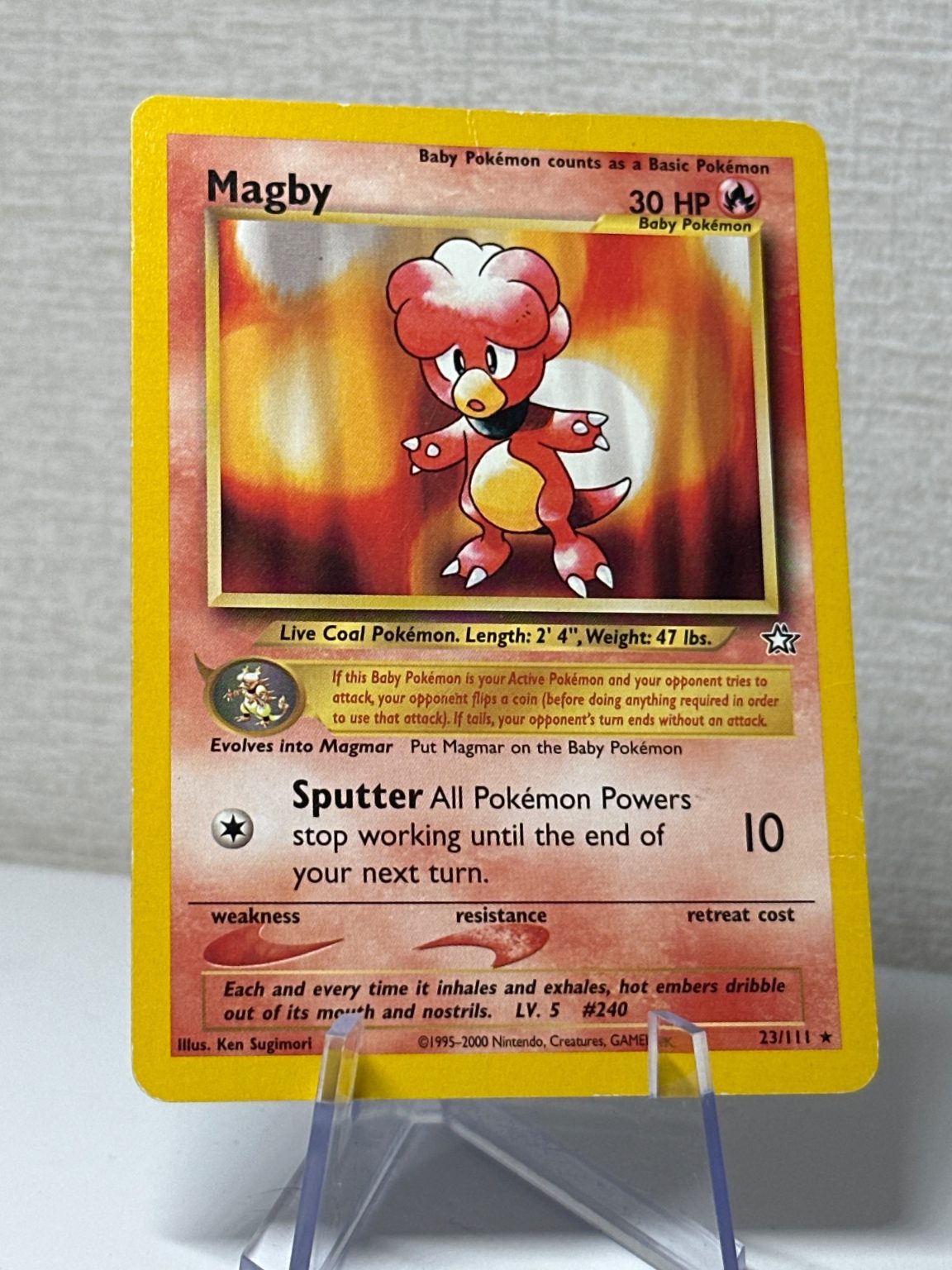 Magby- Neo genesis - Rare - Vintage WOTC