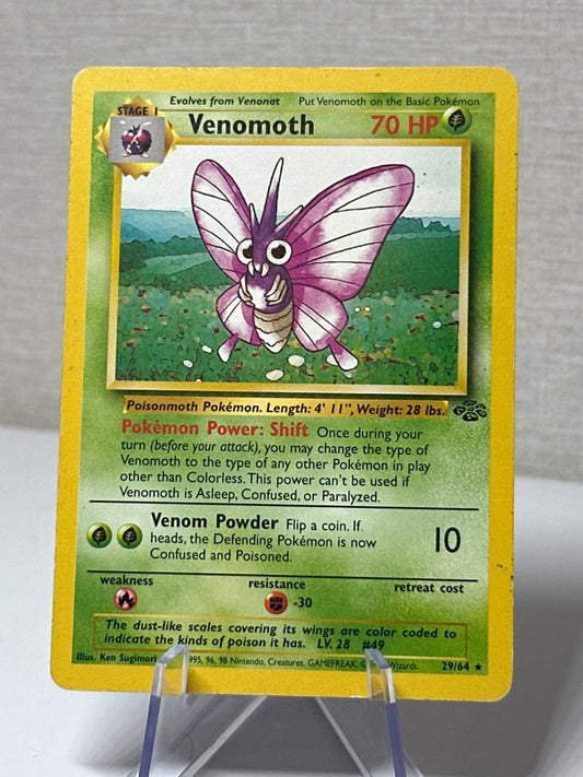 Venomoth - Jungle - non holo RARE - Vintage WOTC