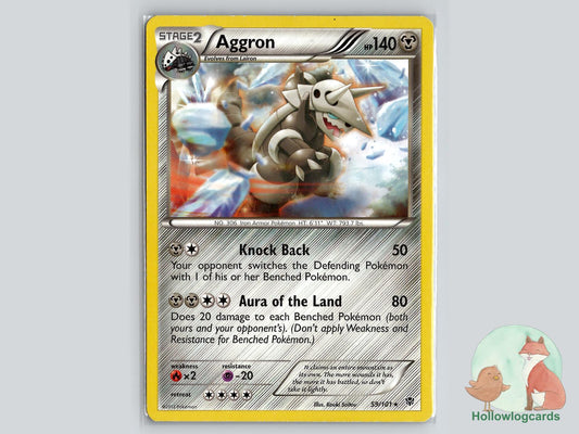 Aggron (59/101) - Plasma Blast Pokémon Card