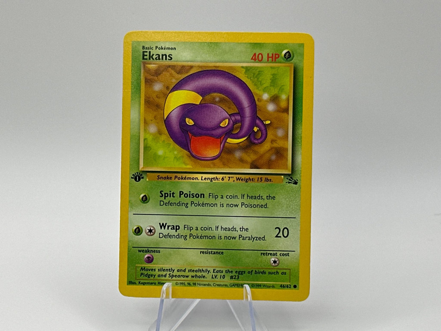 1st Edition - Ekans - Fossil [48/62] - 1999 WOTC - Sugimori