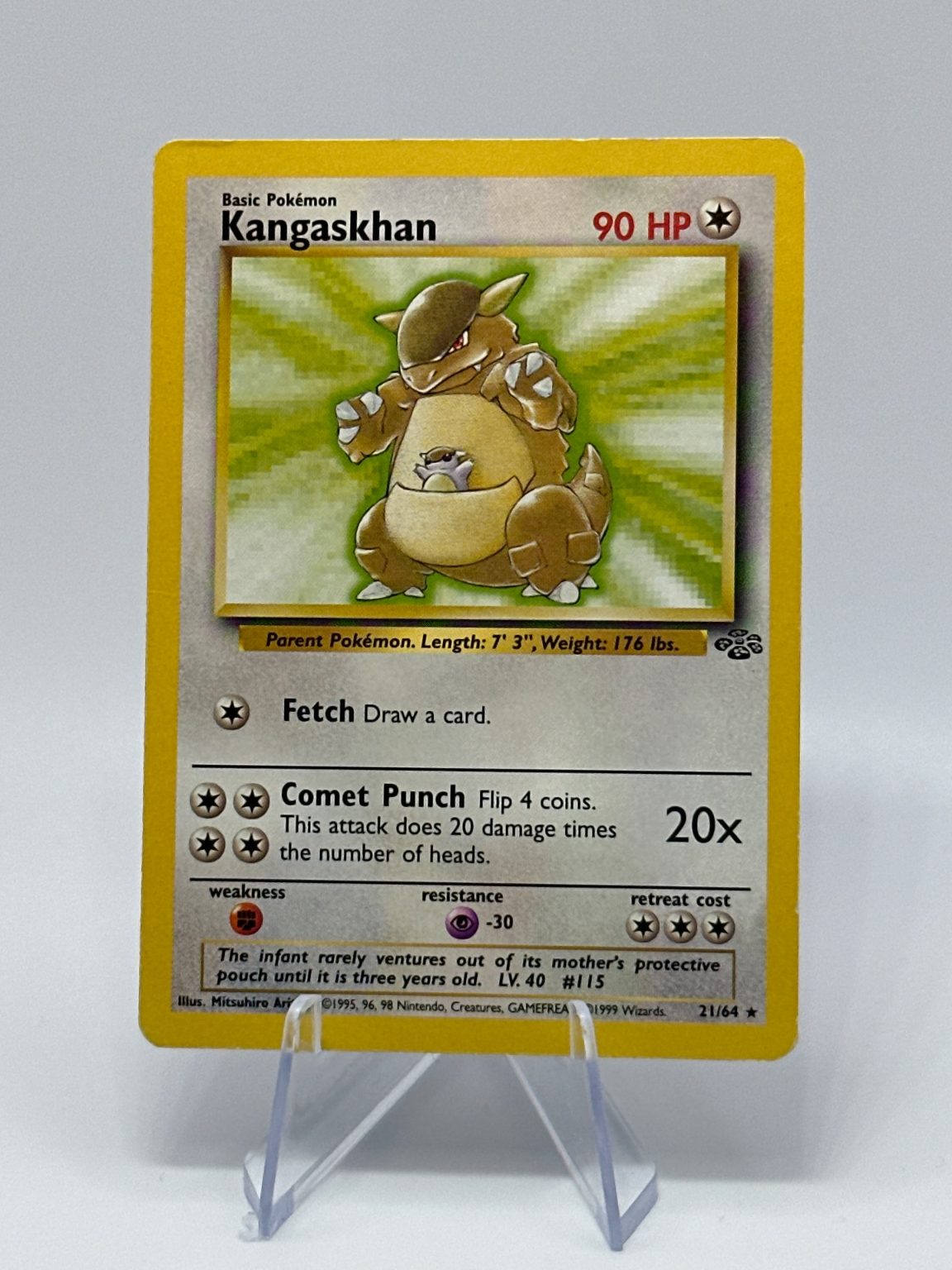 Kangaskhan - Jungle non-holo RARE - Vintage WOTC