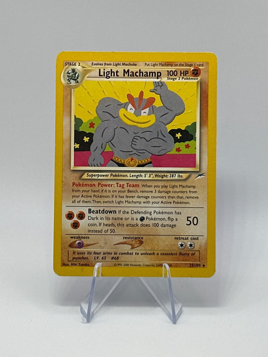 Light Machamp - Neo Destiny Rare - Vintage WOTC
