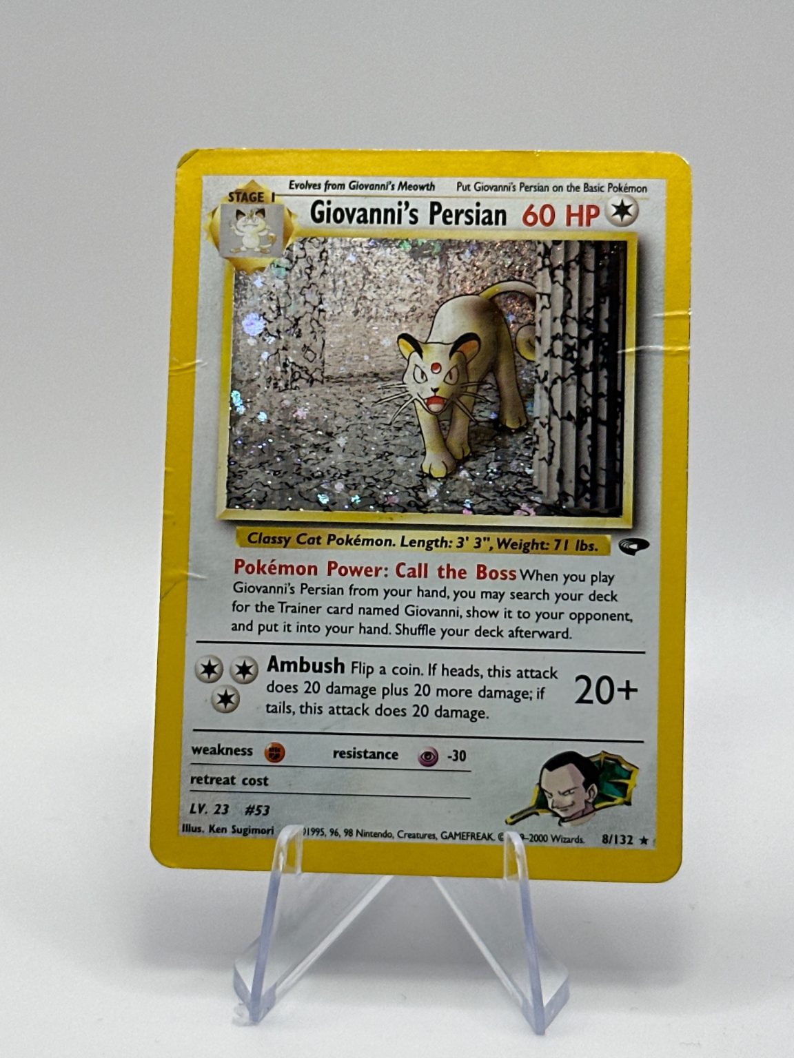 Giovanni’s Persian - HOLO - Gym Challenge - Vintage