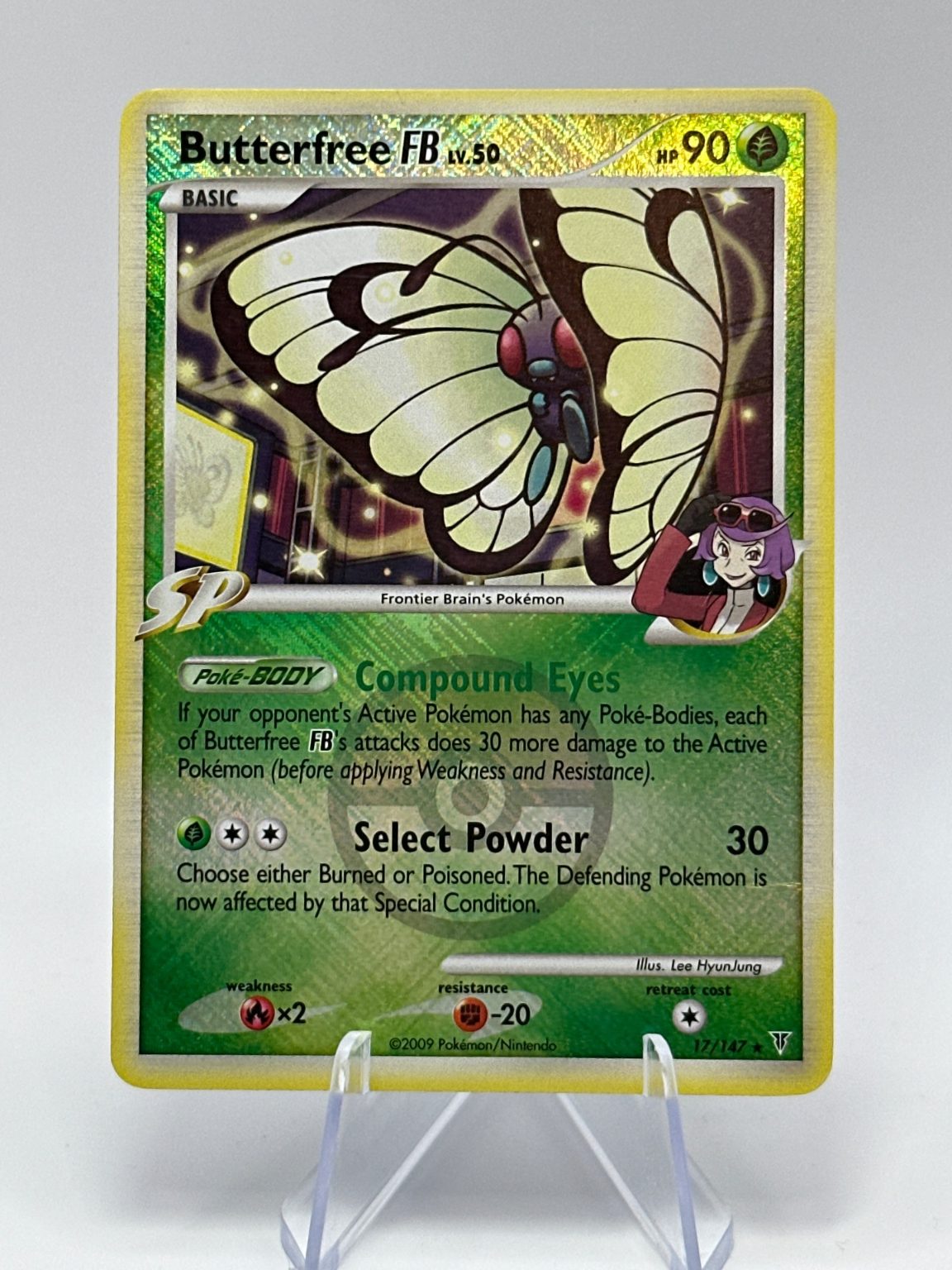 Butterfree - Crosshatch HOLO - 17/147 Supreme Victors - Vintage