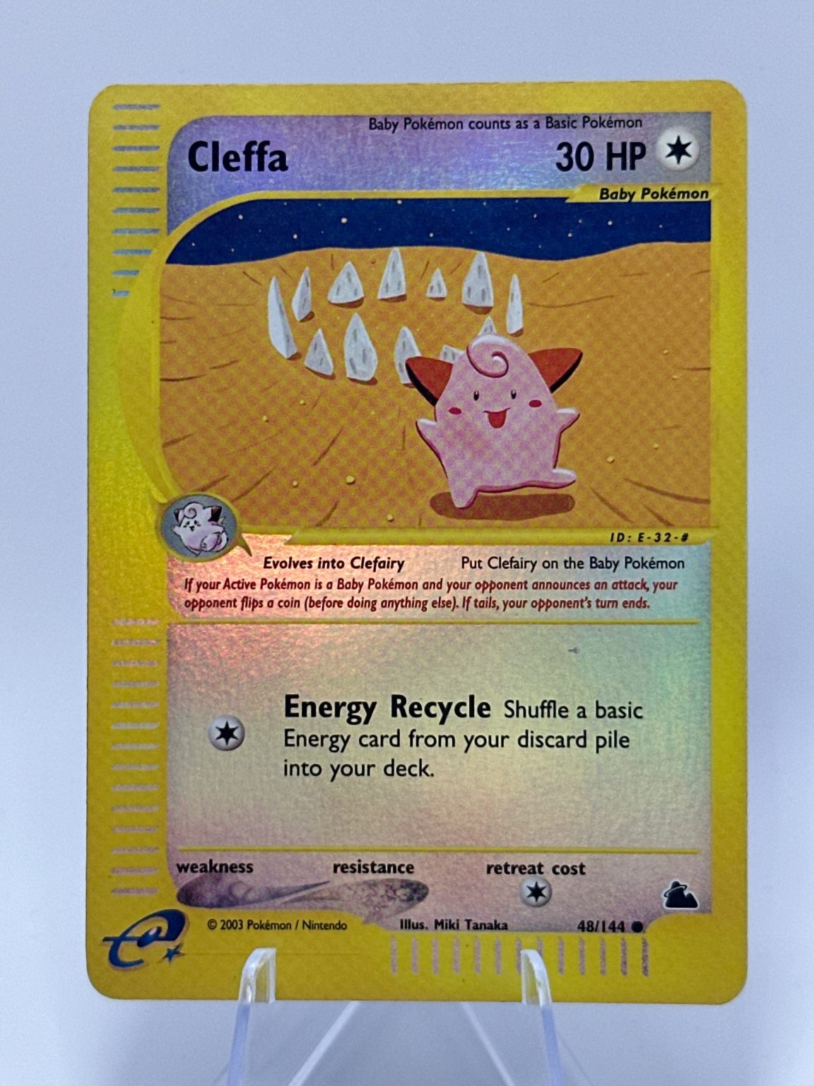 Cleffa - Holo Skyridge 36/144 - WOTC - e-Reader - Fukuda