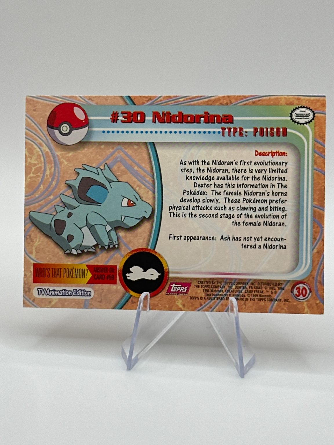 Nidorina - [30] - Topps - 1999 - Vintage