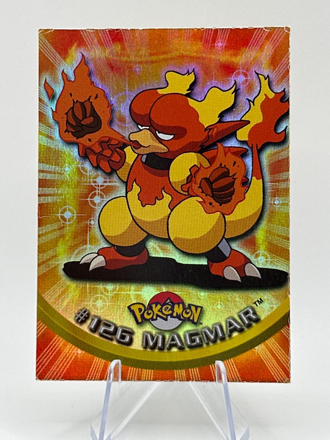 Magmar - [126] - Rainbow Foil Topps - 1999 - Vintage