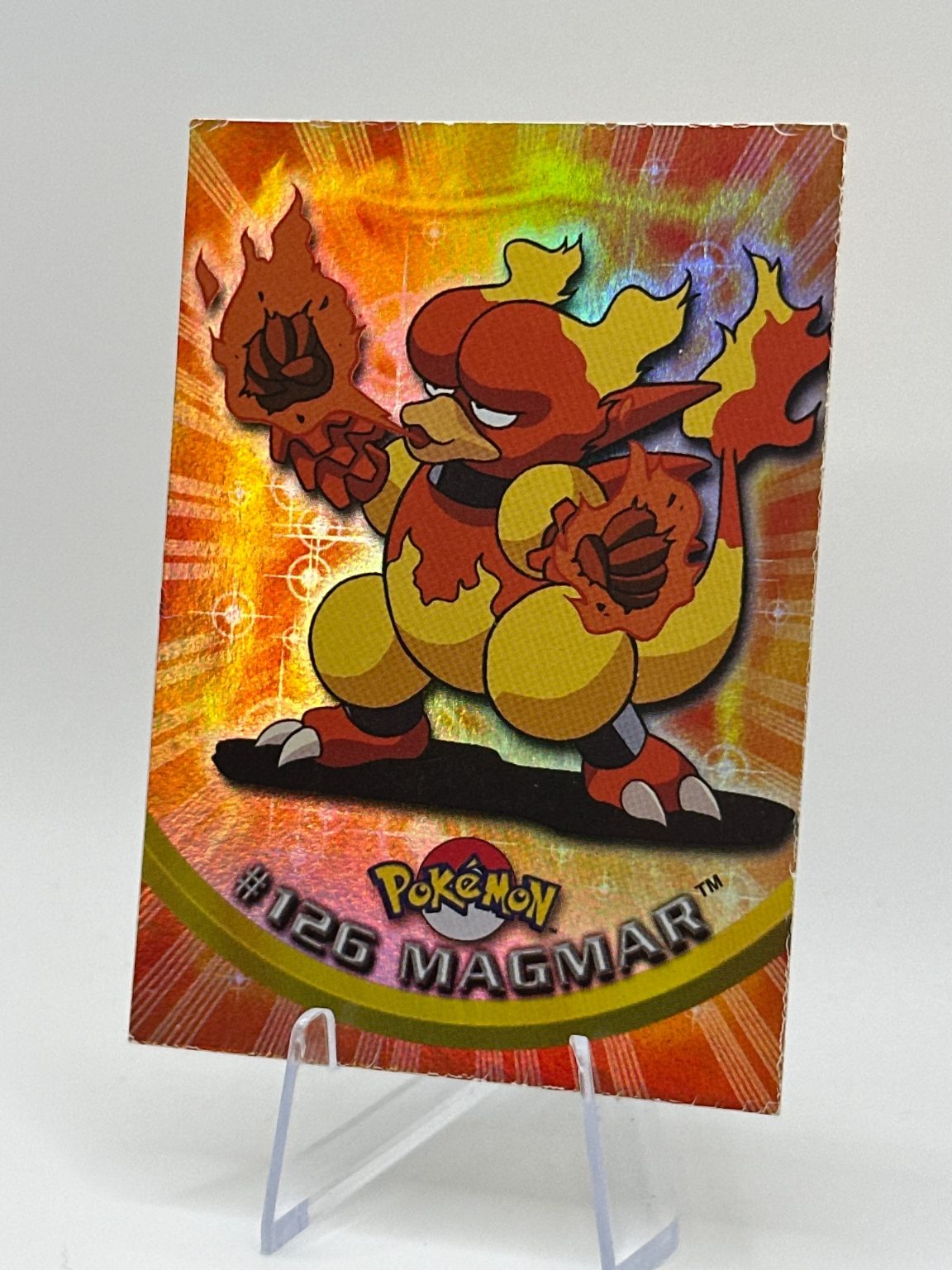 Magmar - [126] - Rainbow Foil Topps - 1999 - Vintage