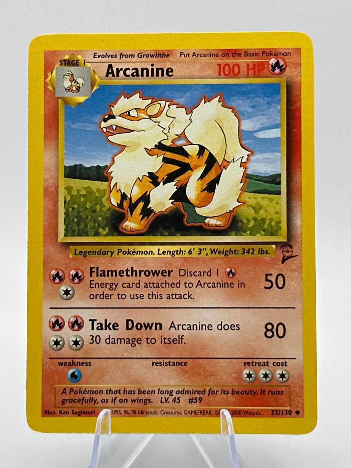 Arcanine - Base Set 2 [33/130] - 2000 WOTC - Ken Sugimori