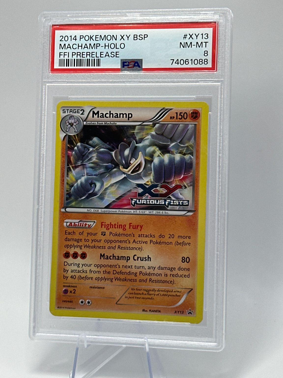 Graded - Machamp - Furious Fists 48/111 - Modern - Stamped - Kusajima - PSA 8