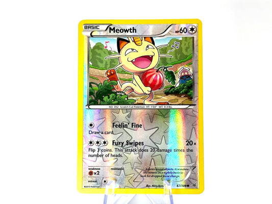 Meowth - Reverse holo - XY Roaring Skies [67/108] - 2015 MidEra
