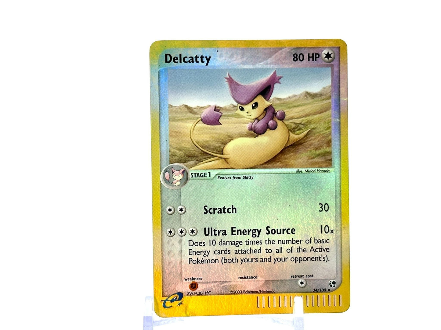 Delcatty - HOLO EX Sandstorm [34/100] - 2003 MidEra e-Reader - Harada