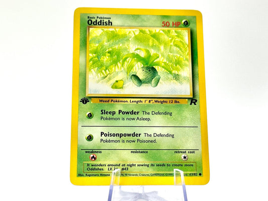 1st Edition - Oddish - Team Rocket [63/82] - 2000 WOTC - Himeno