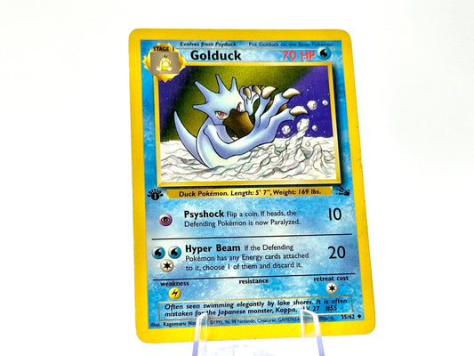 1st Edition - Golduck - Fossil [35/62] - 1999 WOTC - Himeno