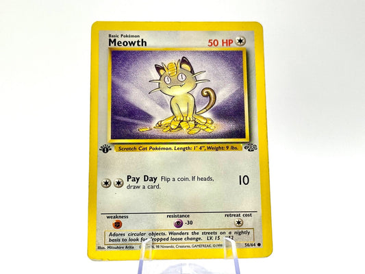1st Edition - Meowth - Jungle [56/64] - 1999 WOTC - Arita