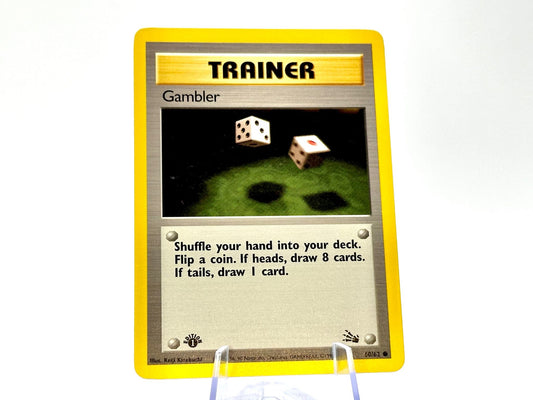 1st Edition - Gambler - Fossil [60/62] - 1999 WOTC - Kinebuchi