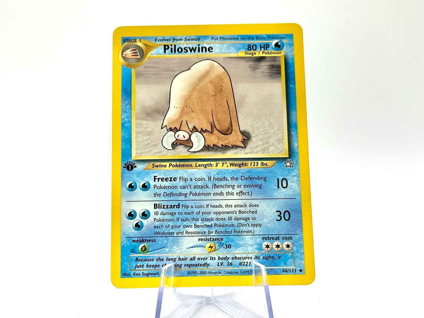 1st Edition - Piloswine - Neo Revelation [44/111] - 2001 WOTC - Sugimori