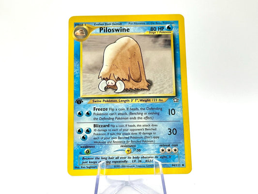 1st Edition - Piloswine - Neo Revelation [44/111] - 2001 WOTC - Sugimori