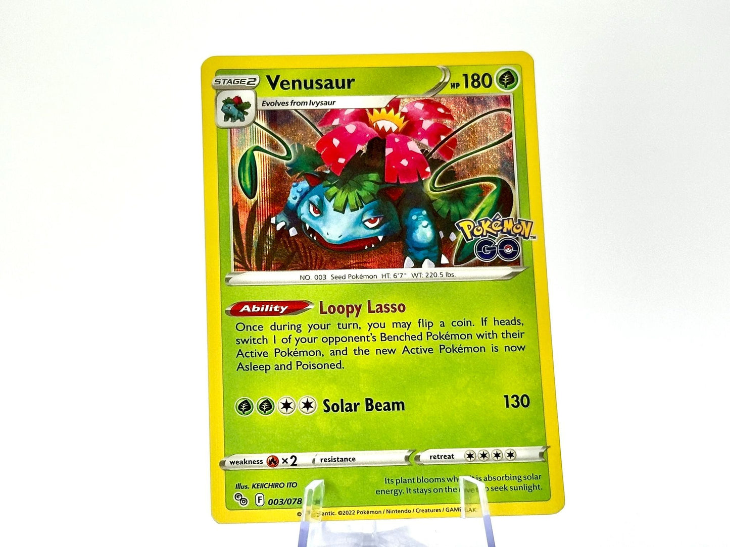 Venusaur - Pokémon GO [003/078] - 2022 Modern - Keiichiro Ito