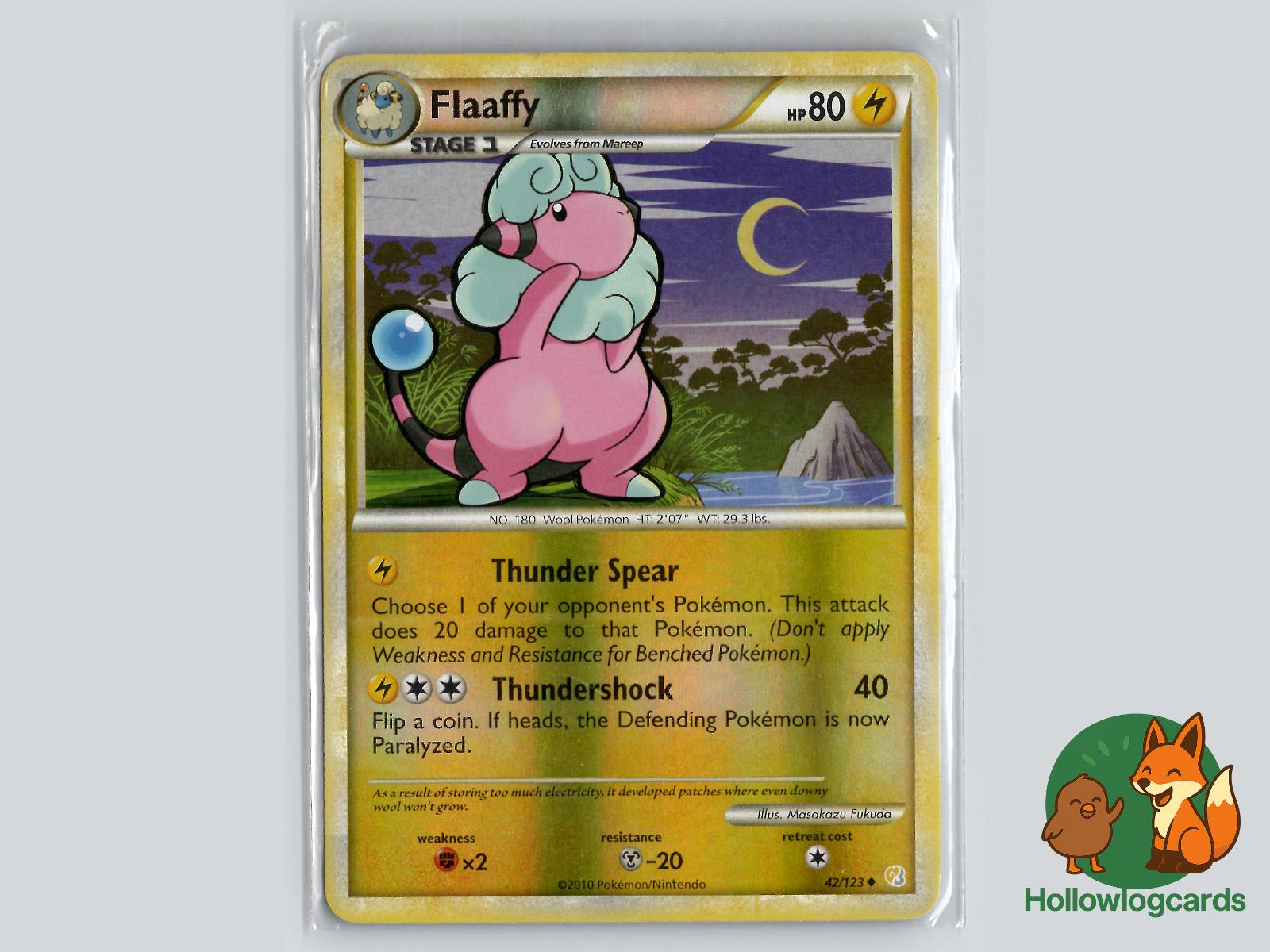 Flaaffy (42/123) - HeartGold & SoulSilver Pokémon Card