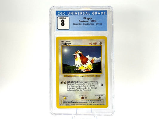 Graded - Pidgey - Base Set Shadowless [57/102] - 1999 WOTC - Sugimori