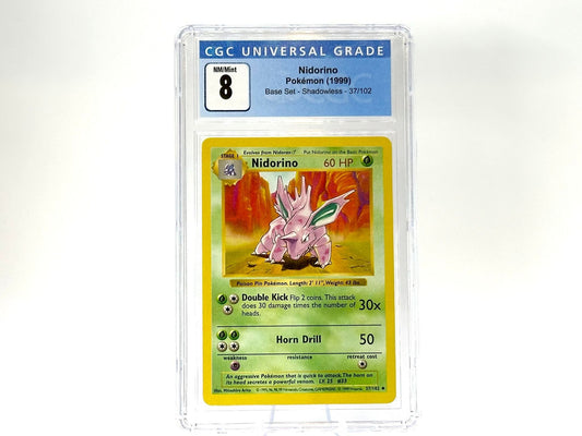 Graded - Nidorino - Base Set Shadowless [37/102] - 1999 WOTC - Arita