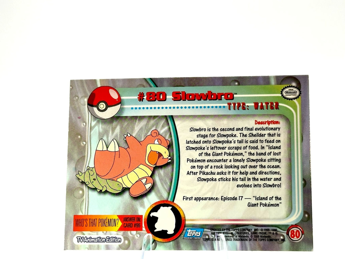 Slowbro - [80] - Topps - 1999 - Vintage