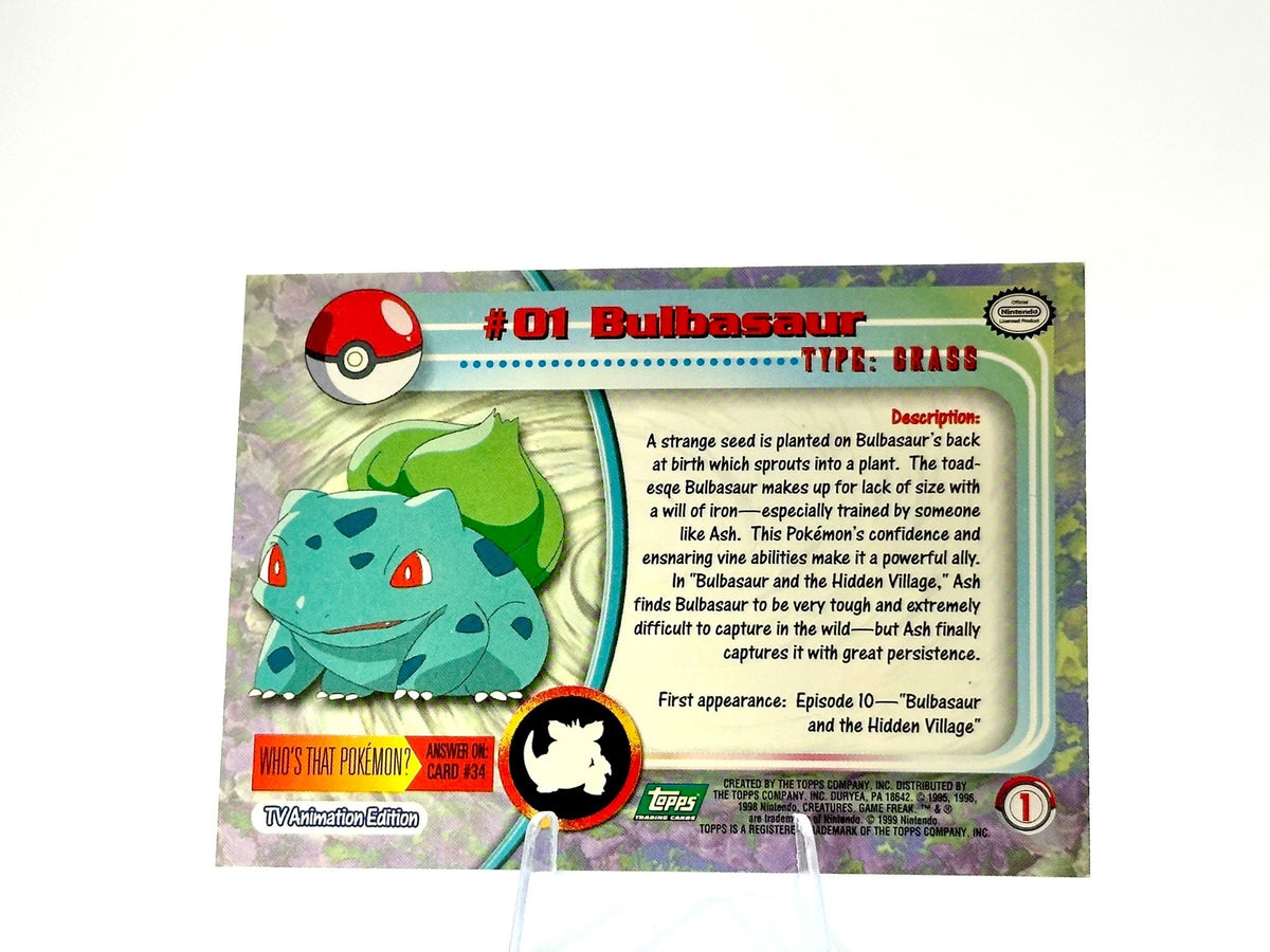 Bulbasaur - [01] - Topps - 1999 - Vintage – Hollowlogcards