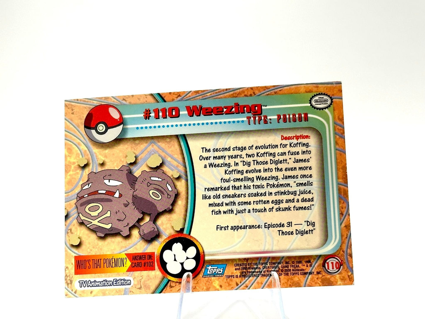 Weezing - [110] - Topps - 1999 - Vintage