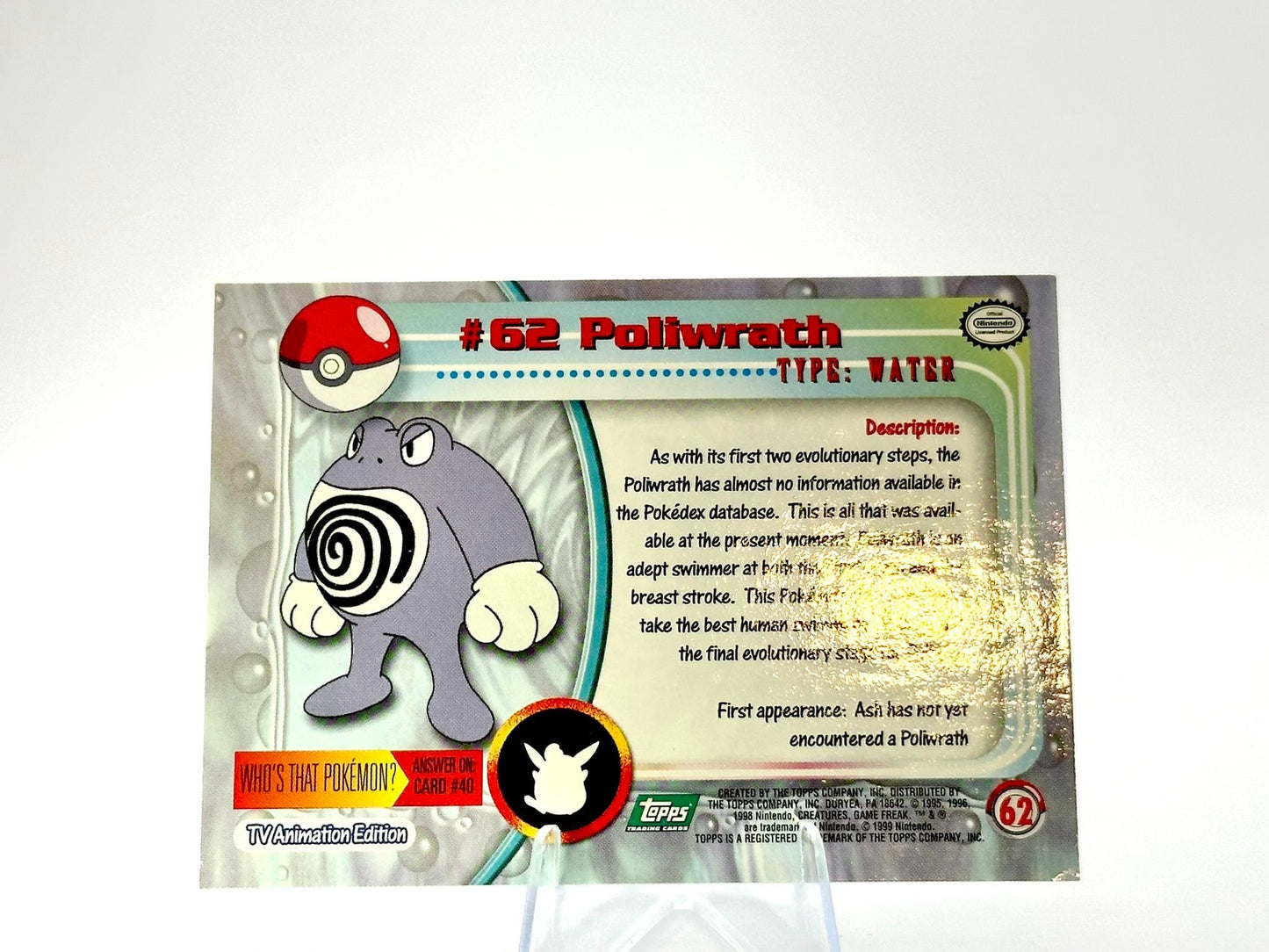 Poliwrath - [62] - Topps - 1999 - Vintage