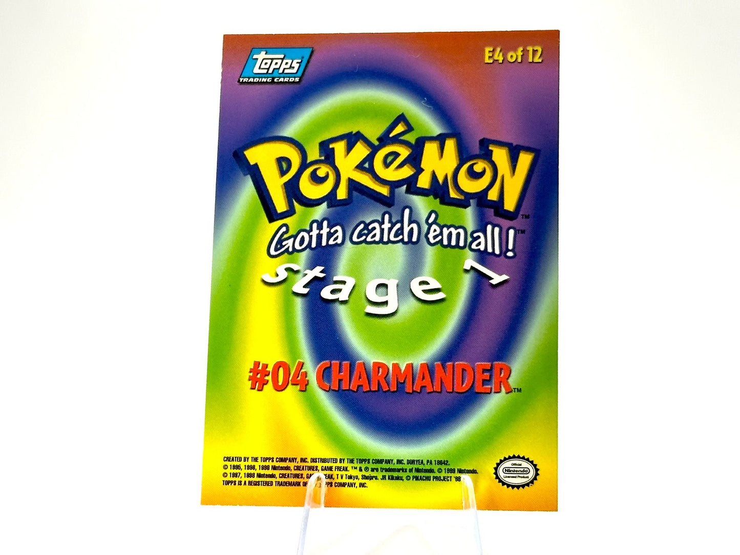 Charmander - [E4 of 12] - Topps - 1999 - Vintage