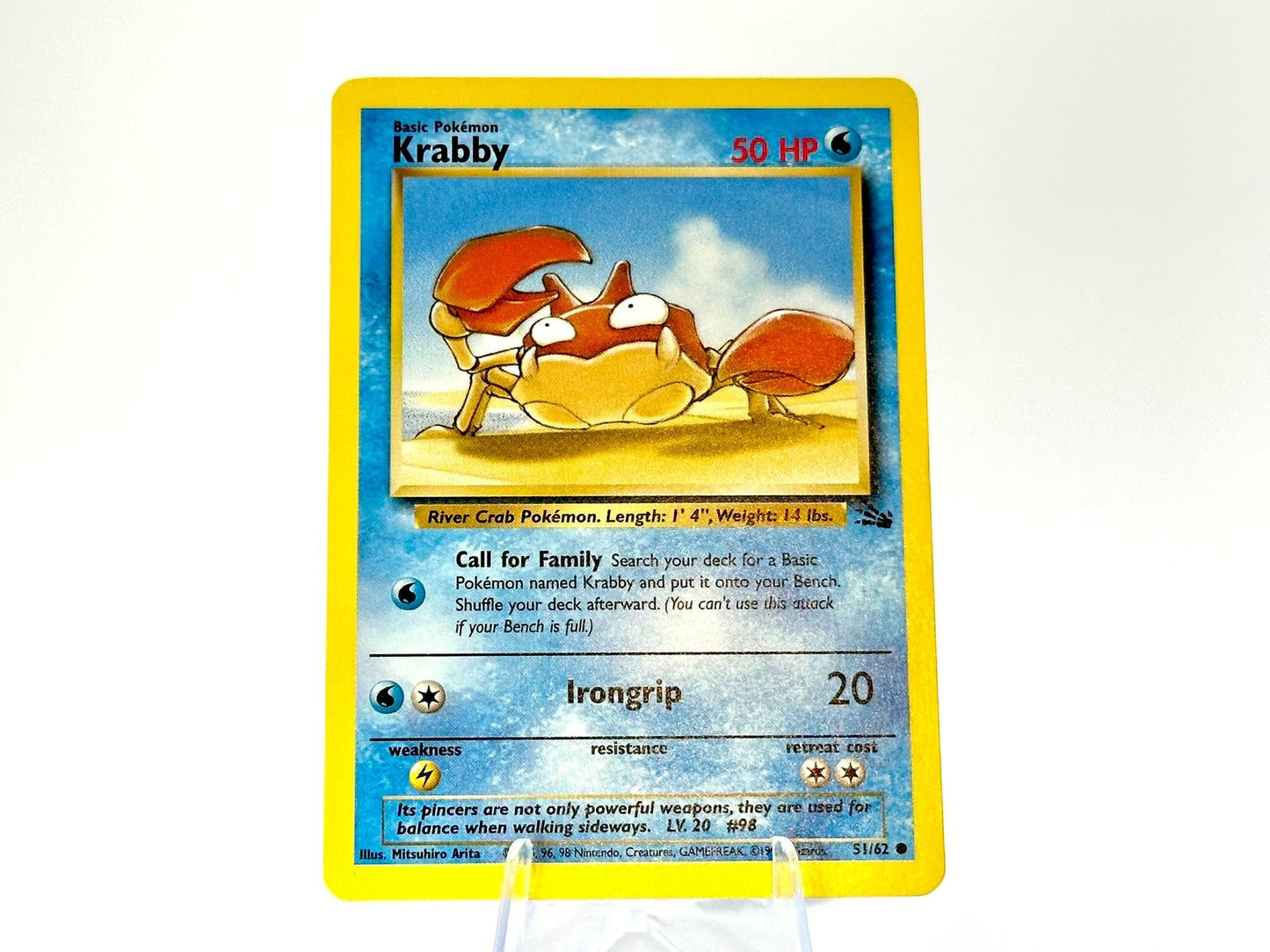 Krabby - Fossil [51/62] - 1999 WOTC - Mitsuhiro Arita