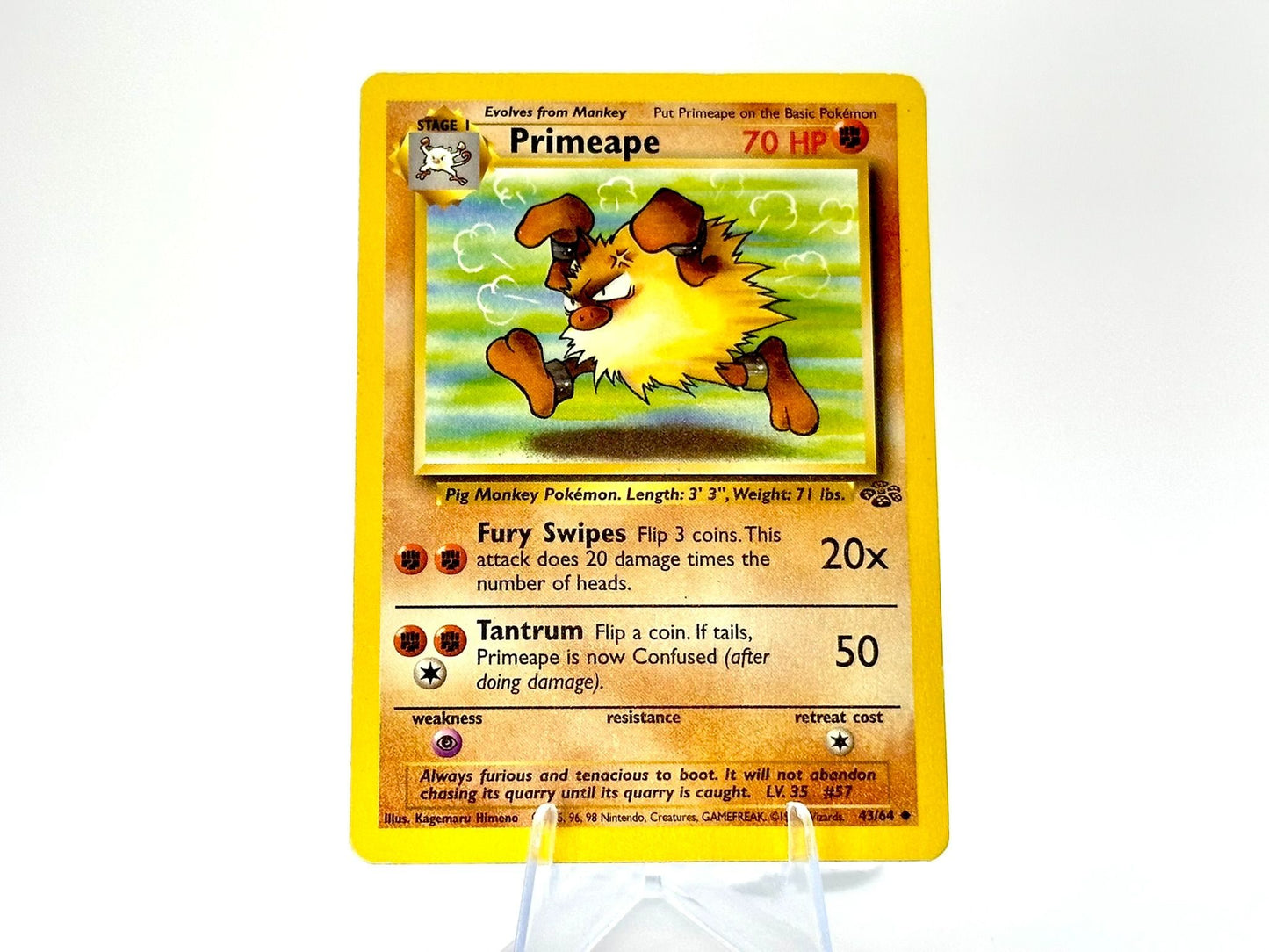 Primeape - Jungle [43/64] - 1999 WOTC - Kagemaru Himeno