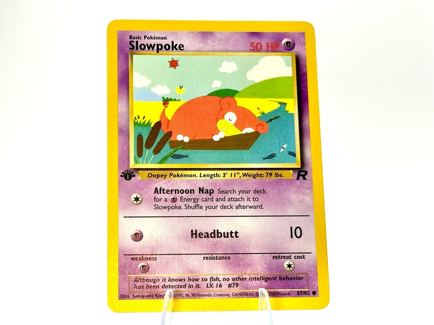 1st Edition - Slowpoke - Team Rocket [67/82] - 2000 WOTC - Headbutt