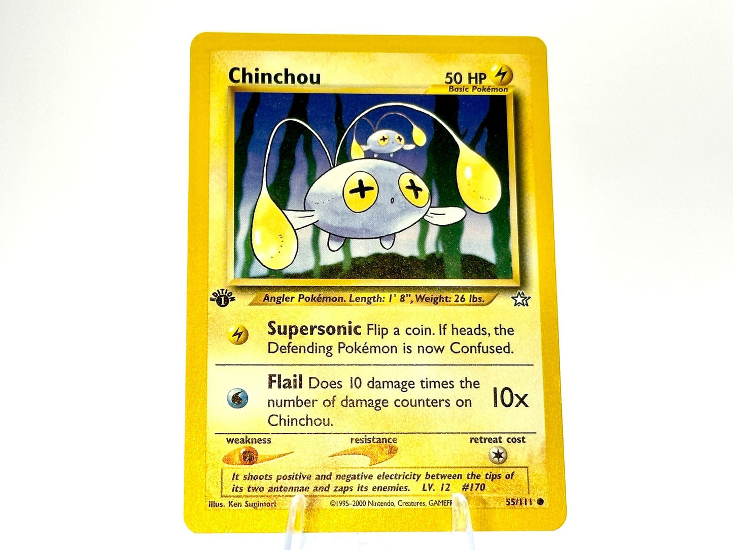 1st Edition - Chinchou - Neo Genesis [55/111] - 2000 WOTC - Sugimori