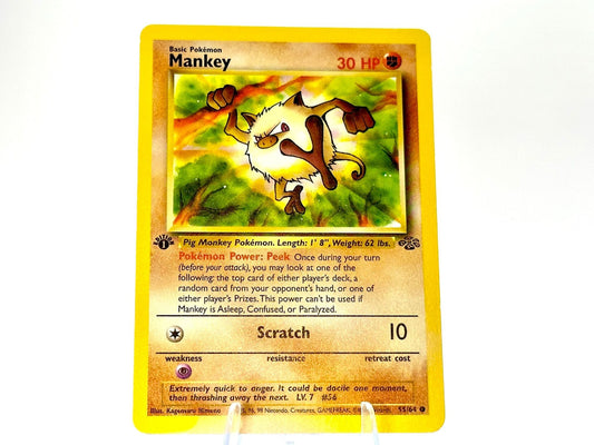 1st Edition - Mankey - Jungle [55/64] - 1999 WOTC - Himeno