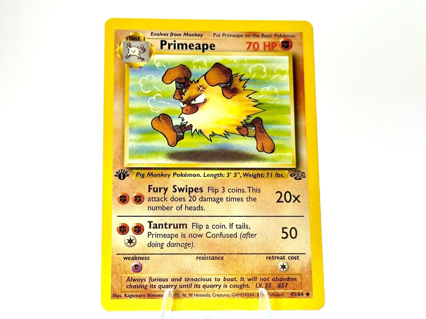 1st Edition - Primeape - Jungle [43/64] - 1999 WOTC - Himeno
