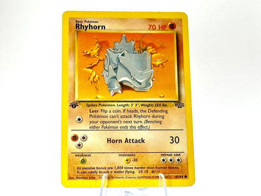 1st Edition - Rhyhorn - Jungle [61/64] - 1999 WOTC - Arita