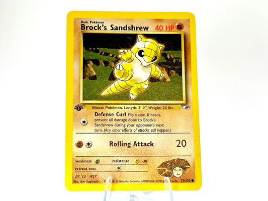 1st Edition - Brock’s Sandshrew - Gym Heroes [71/132] - 2000 WOTC - Su