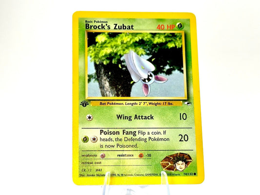 1st Edition - Brock’s Zubat - Gym Heroes [74/132] - 2000 WOTC - Nishid