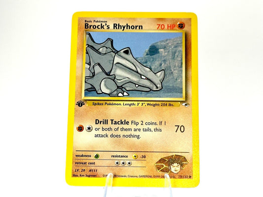 1st Edition - Brock’s Rhyhorn - Gym Heroes [70/132] - 2000 WOTC - Sugi
