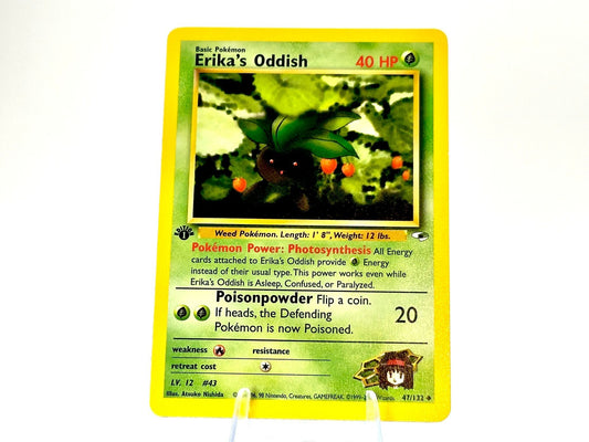 1st Edition - Erika’s Oddish - Gym Heroes [47/132] - 2000 WOTC - Nishi