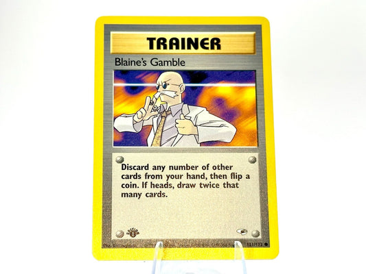 1st Edition - Blaine’s Gamble - Gym Heroes [82/132] - 2000 WOTC - Nishida
