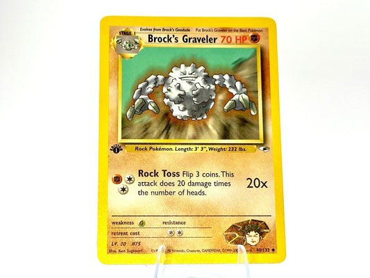 1st Edition - Brock’s Graveler - Gym Heroes [40/132] - 2000 WOTC - Sug