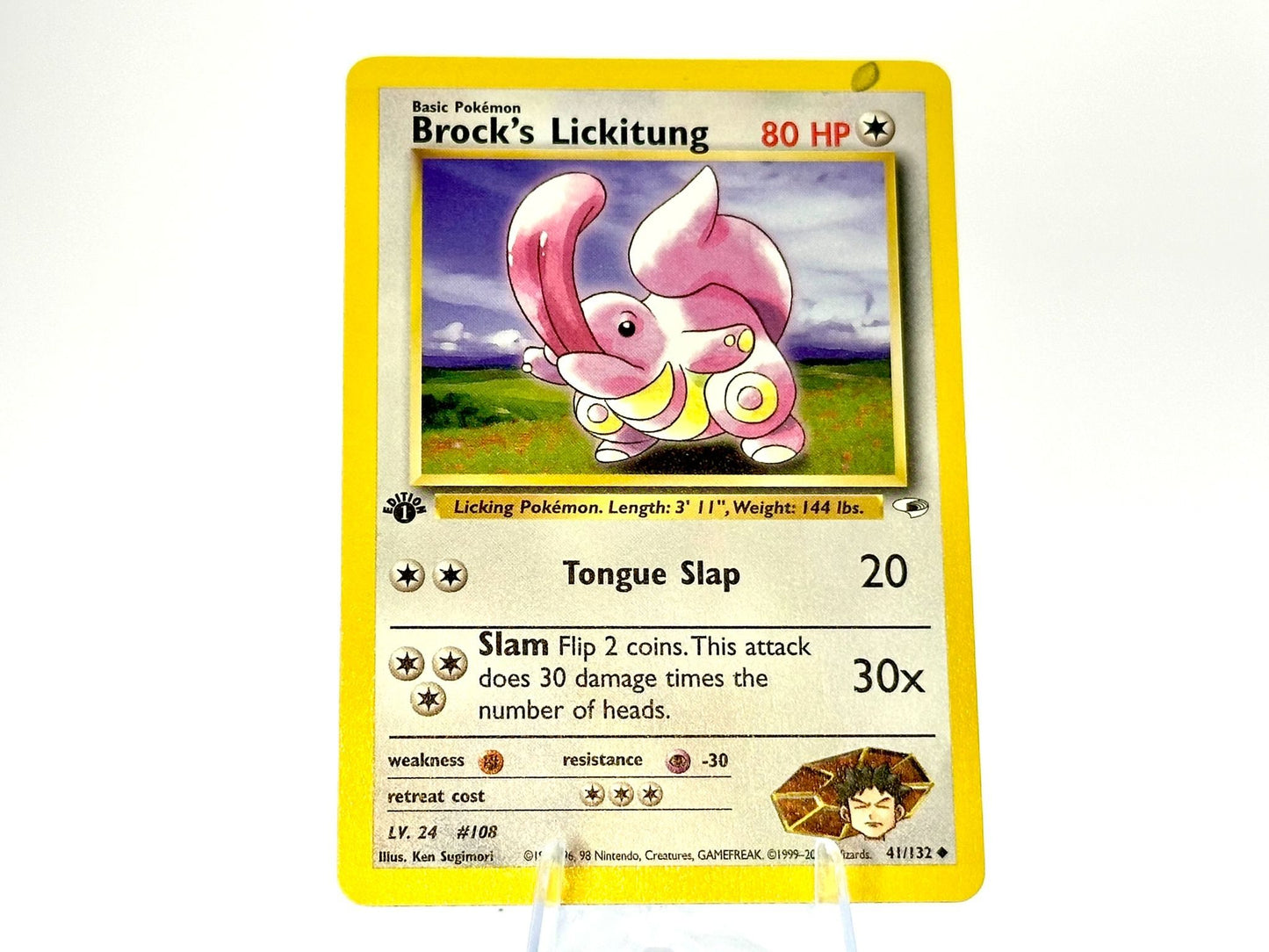 1st Edition - Brock’s Lickitung - Gym Heroes [41/132] - 2000 WOTC - Su